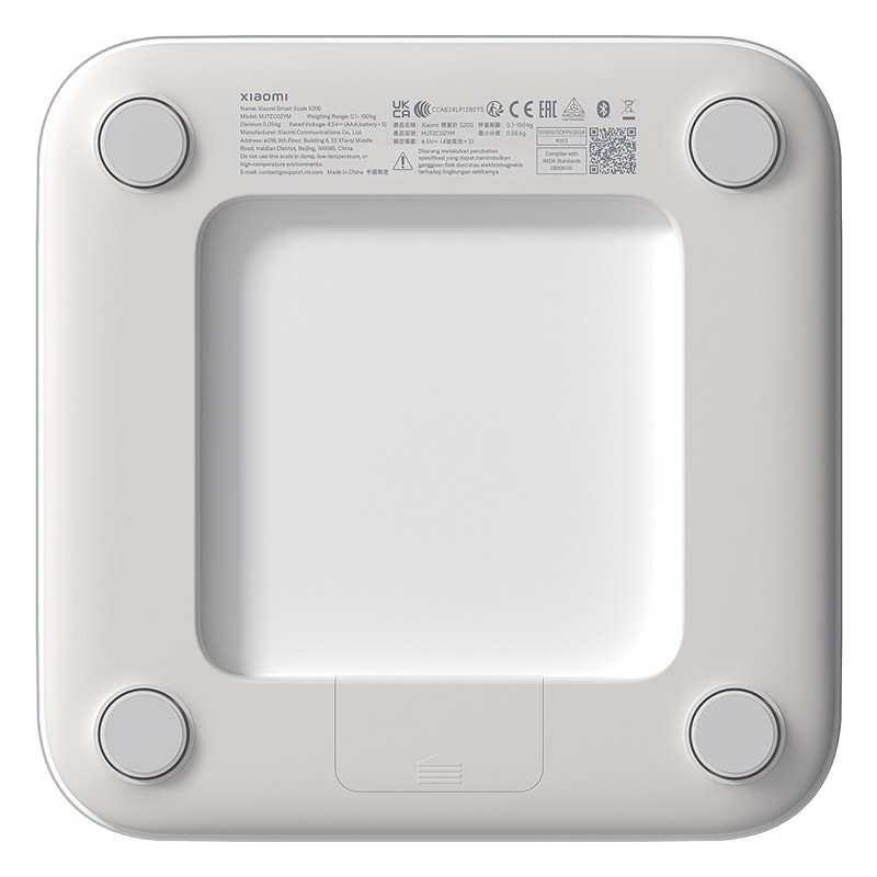 Xiaomi Smart Scale S200, Personenwaage, hochpräzisem Sensor, 4 Gesundheitswerte
