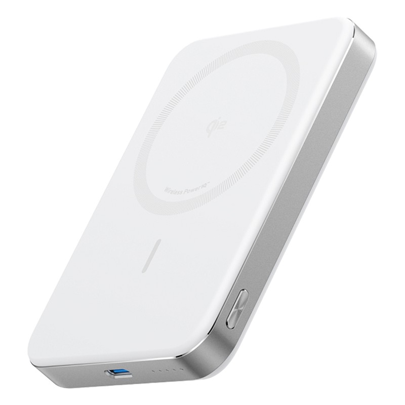 Anker MagGo weiß | Powerbank | Kabelloses Laden mit 15W 